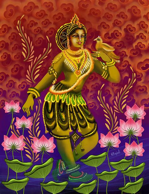 Kerala Mural Digital Art By Anjali Swami Fine Art America