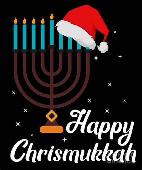 Happy Chrismukkah Hanukkah Jewish Festival T Digital Art By Thomas