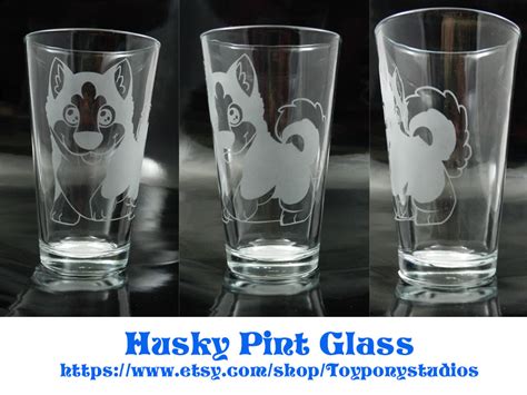Husky Pint Glass — Weasyl