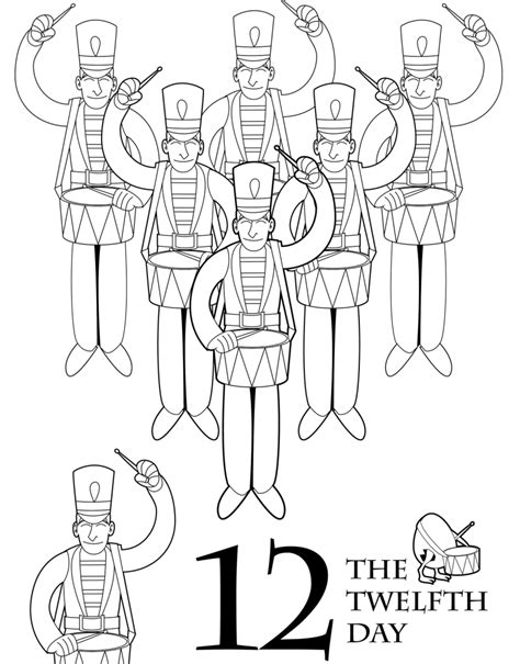 Https://techalive.net/coloring Page/12 Days Of Christmas Coloring Pages Free