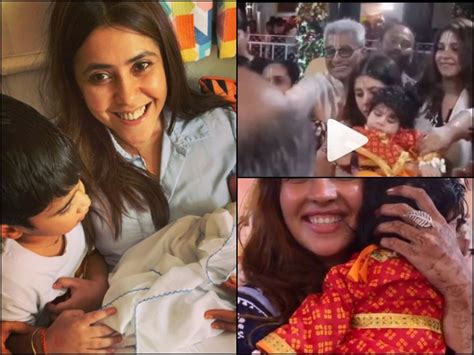 Video Ekta Kapoors Son Ravie Kapoor First Glimpse As They Visit Temple During Janmashtami