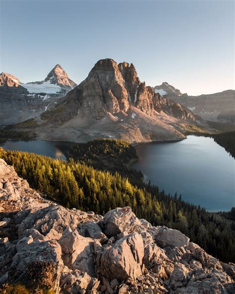 Last Light On Sunburst Peak In Mount Assiniboine Oc 3768 X 4710 R