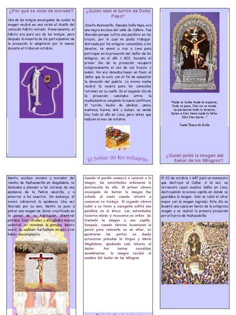 triptico seÑor de los milagros