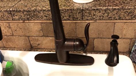 A two handle centerset has separate hot and cold handles that are connected to the base. How To Tighten A Loose Moen Kitchen Faucet Base | Dandk ...