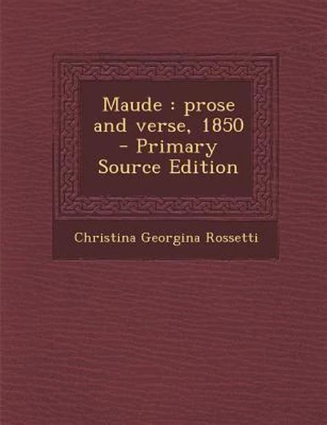 Maude Christina Georgina Rossetti 9781289848774 Boeken