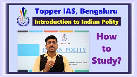 Introduction To Indian Polity How To Study Youtube