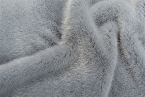 Shorthaired Light Bluegrey Faux Fur Fabric By The Metre 6026 Light