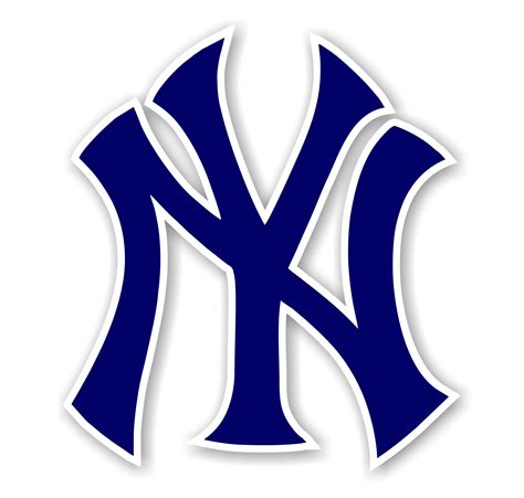 New York Yankees Ny Blue Precision Cut Decal Sticker