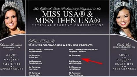 Beauty Queen Kristy Althaus ‘loses Title Of First Runner Up Miss Colorado Teen Usa Over