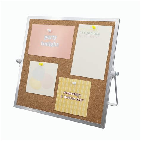 Buy Shooffice Cork Board Bulletin Board 118 X 118 Double Sided Pin