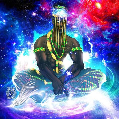 nubiamancy inc on instagram “ orunmila yoruba deity of wisdom illustrated by cahnartist