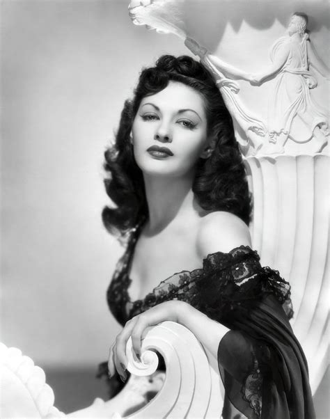 S Era Sultry Actress Yvonne De Carlo Black And White Print