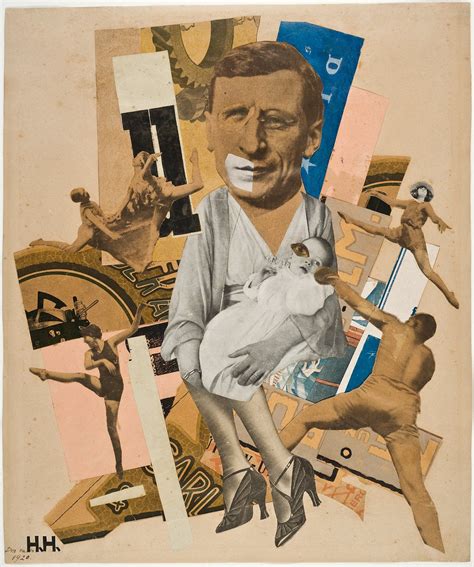 Hannah Höch Der Vater The Father 1920 Collage 34 x 27 5 cm