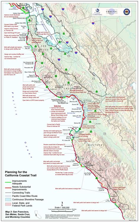 California Coastal Trail Southern California Trail Maps Printable Maps