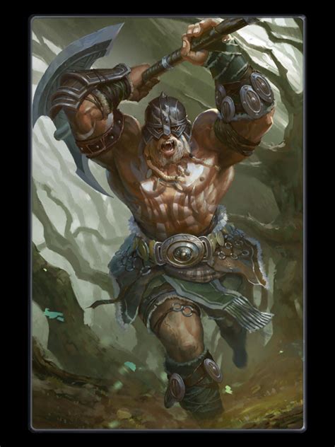 Tsarko The Barbarian Barbarian Character Design Male Anime Warrior