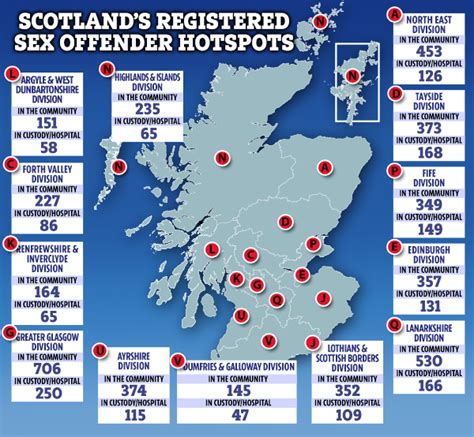 Scottish Areas With Highest Number Of Sex Offenders Revealed In New
