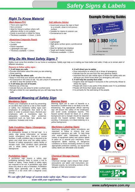 Safety Signs And Labels