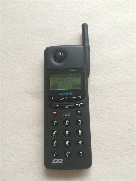 Siemens E 10d Unlocked Gsm Phone Tested Works Rare Vintage