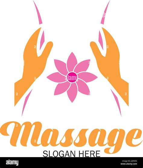Massage Therapy Logo With Text Space For Your Slogan Tagline Vector