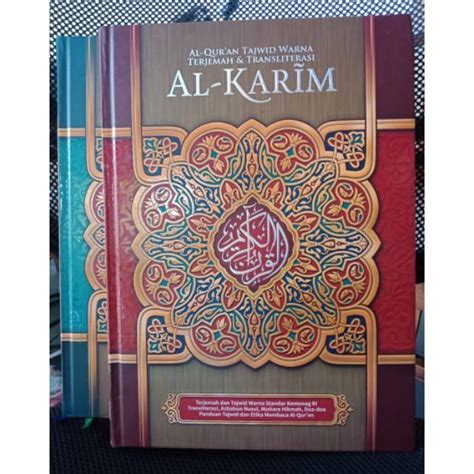 Jual Al Qur An Tajwid Warna Terjemah Dan Transliterasi Al Karim A Indonesia Shopee Indonesia