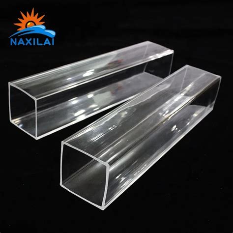 Naxilai Extruded Acrylic Square Tube Clear Acrylic Tube Transparent