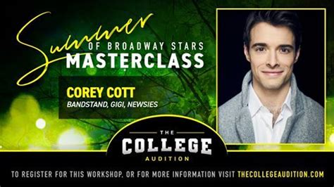 Summer Of Broadway Stars Masterclass Corey Cott June 24 2020 Online