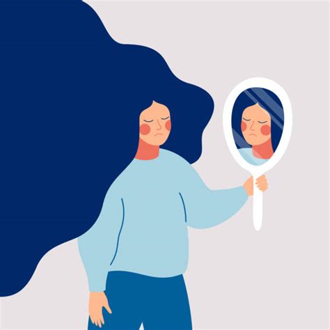 Woman Looking In Mirror Illustrations Royalty Free Vector Graphics