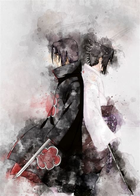 Itachi Akatsuki Poster By Gufron Djankisz Displate Anime Fight