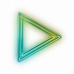 Background Arrow Triangle Neon Icons Picsart Clipart