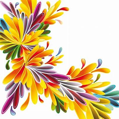 Flower Flowers Cartoon Colorful Summer Vector Background