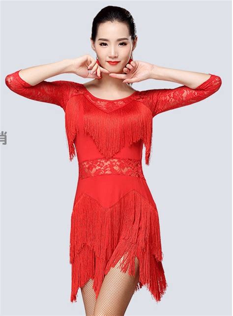Buy Sexy Latin Dance Dresses For Ladies 5 Color High