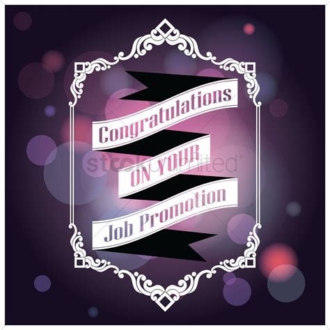 Maybe you would like to learn more about one of these? Congratulations on your job promotion card Vector Image ...