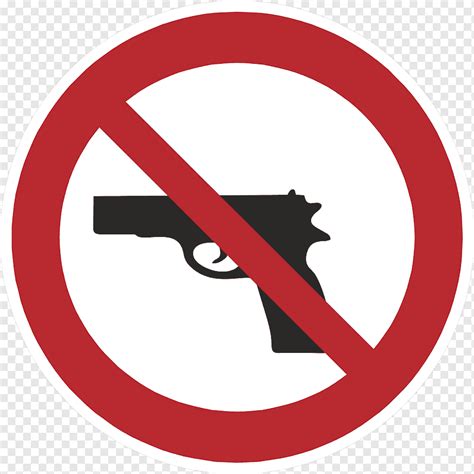 Shield Ban Prohibitory Prohibited Note Weapon Pistol Violent