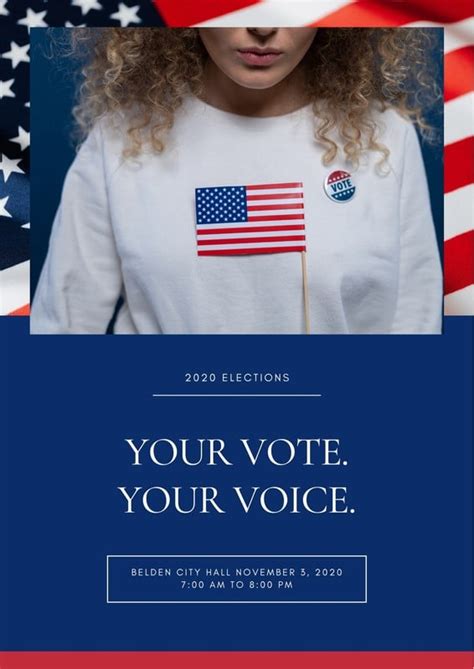 Free Custom Printable Election Flyer Templates Canva