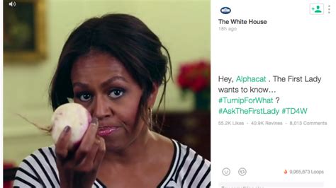 Michelle Obama On Vine Turnip For What The Washington Post
