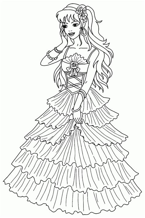 Colouring Pages Princesses Free Printable
