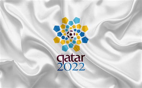 Download Wallpapers Qatar 2022 4k Logo Emblem Football 2022 Fifa