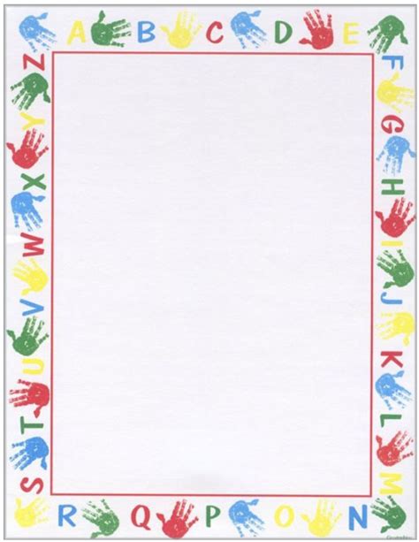 Alphabet Border Letterhead 25 Count Perfect For A School Or Daycare