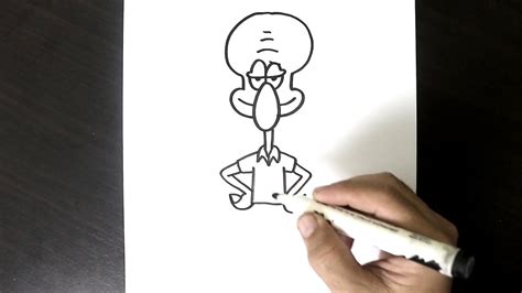 How To Draw Squidward Tentacles Spongebob Squarepants Youtube