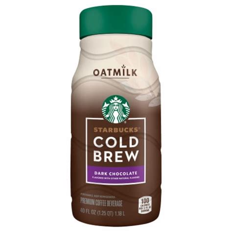 Starbucks Dark Chocolate Oat Milk Cold Brew Premium Coffee Beverage