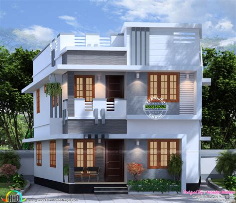 For more info about this villa, contact r it designers (home design in kannur) global complex ii nd floor, podikundu, kannur. 1300 square feet, 4 bedroom house plan - Kerala home ...