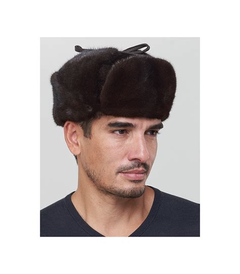 Mink Full Fur Russian Hat For Men
