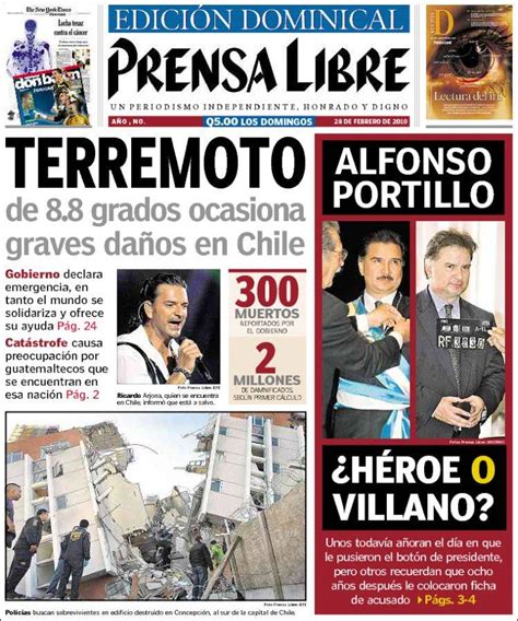 Peri Dico Prensa Libre Guatemala Peri Dicos De Guatemala Edici N De