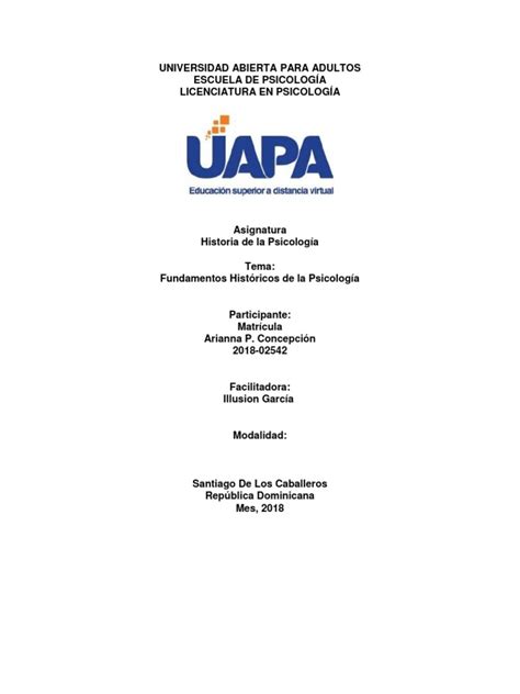 Hoja De Presentación Uapa Pdf