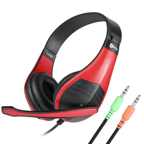 Enter Wired Headphone With Mic Karma Double Pin Pclaptop Red