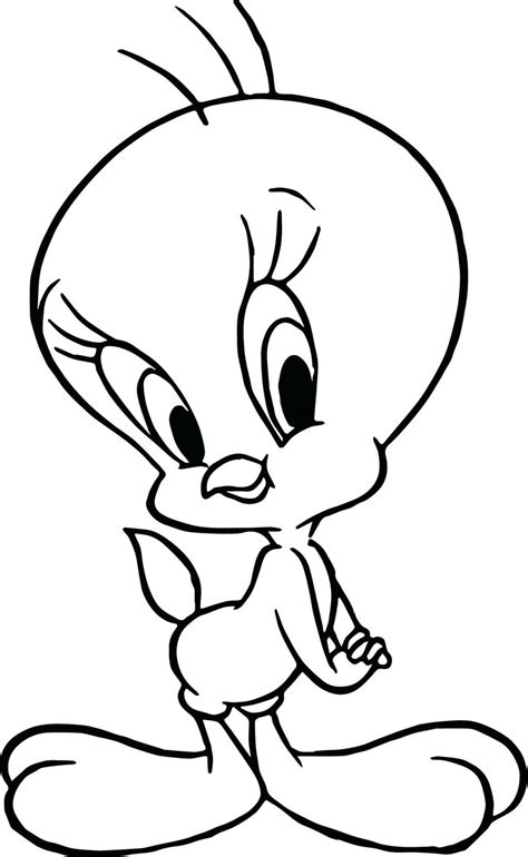 Looney Tunes Tweety Bird Coloring Pages Coloring And Drawing