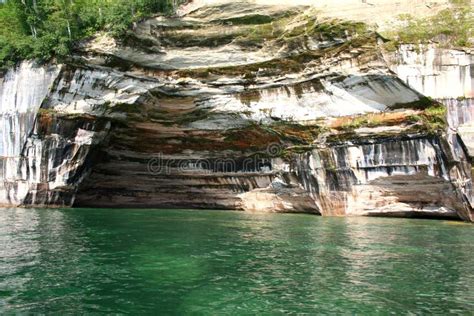 Rainbow Cave At Pictured Rocks Stock Photo Image Of Cliffs River 958360