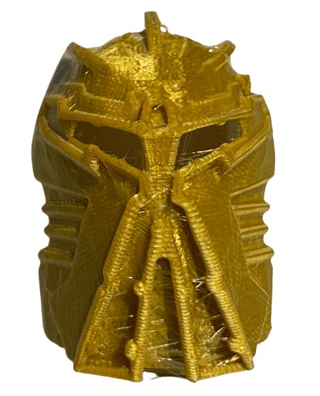 Bionicle Kanohi Ignika Fdm Plastic Printed Pearl Gold Duckbricks