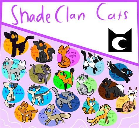 Cats Of Shadeclan By Olivecow On Deviantart
