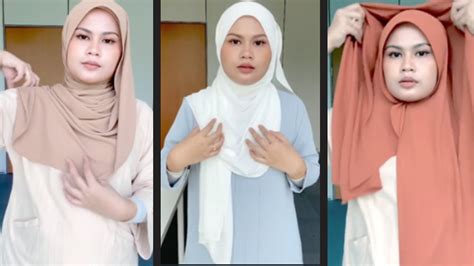 5 gaya tudung shawl terkini cara pakai tudung shawl simple terlajak cantik 2022 youtube